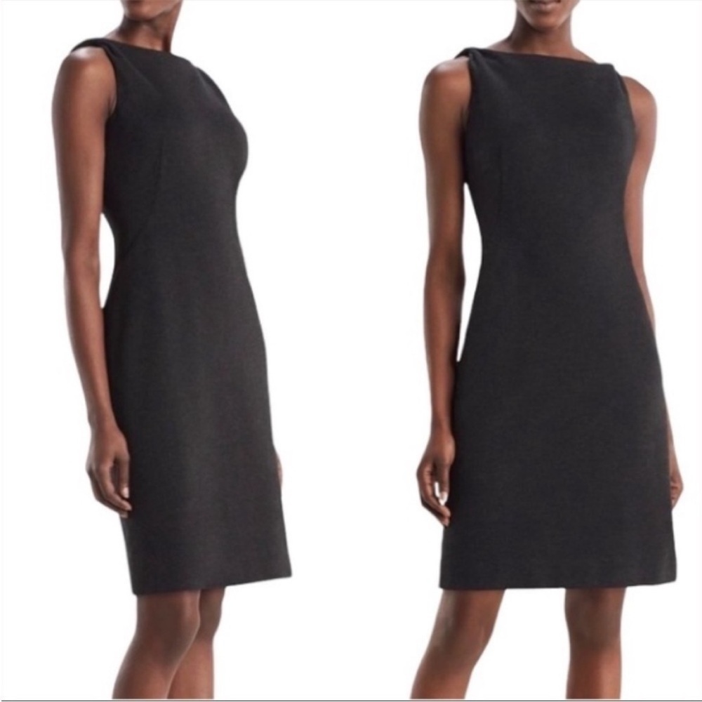 MM Lafleur The Lydia Twisted Strap Ponte Sheath
Dress in Charcoal Grey Size 6 - Picture 2 of 13